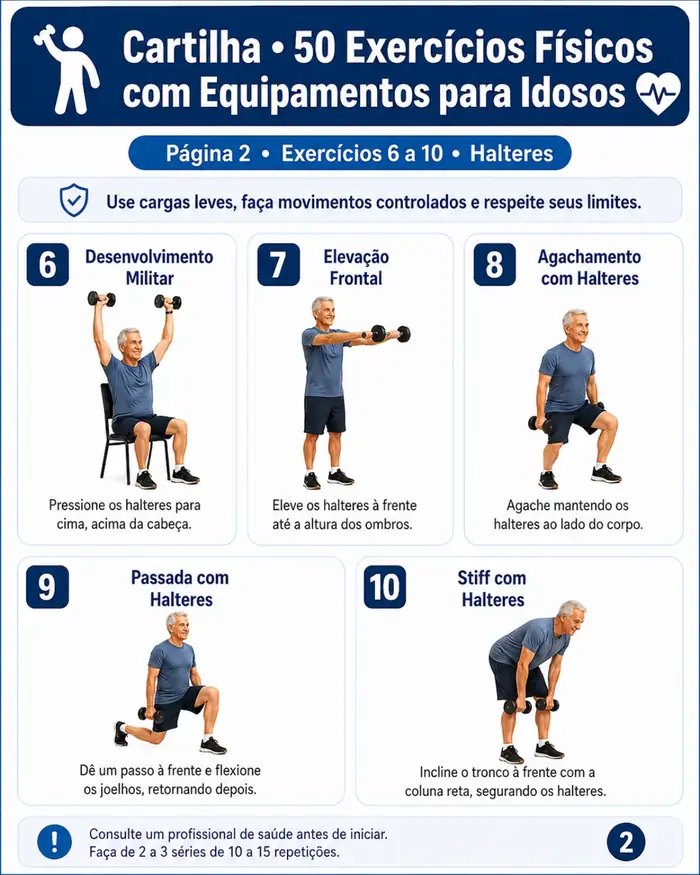 Exercícios com halteres